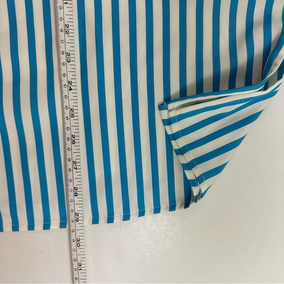 NWOT Linea by Louis Dell'Olio Stand Collar Striped Shirt Women’s Plus 20W - Picture 7 of 10